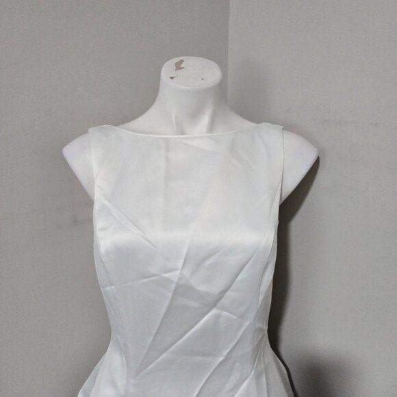 8 (also ~6) Y2K Vintage Scott McClintock Millennium 2000 White Satin Gown - Picture 2 of 9